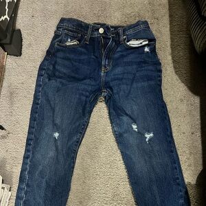 Old Navy Kids Jeans in Deep Blue with Ripped Accents